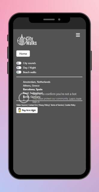 City Walks on mobile