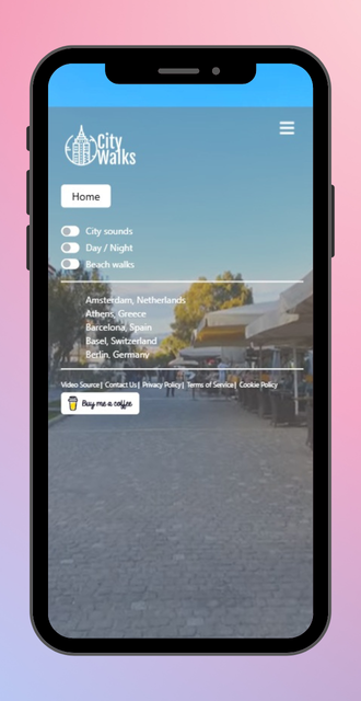 City Walks on mobile